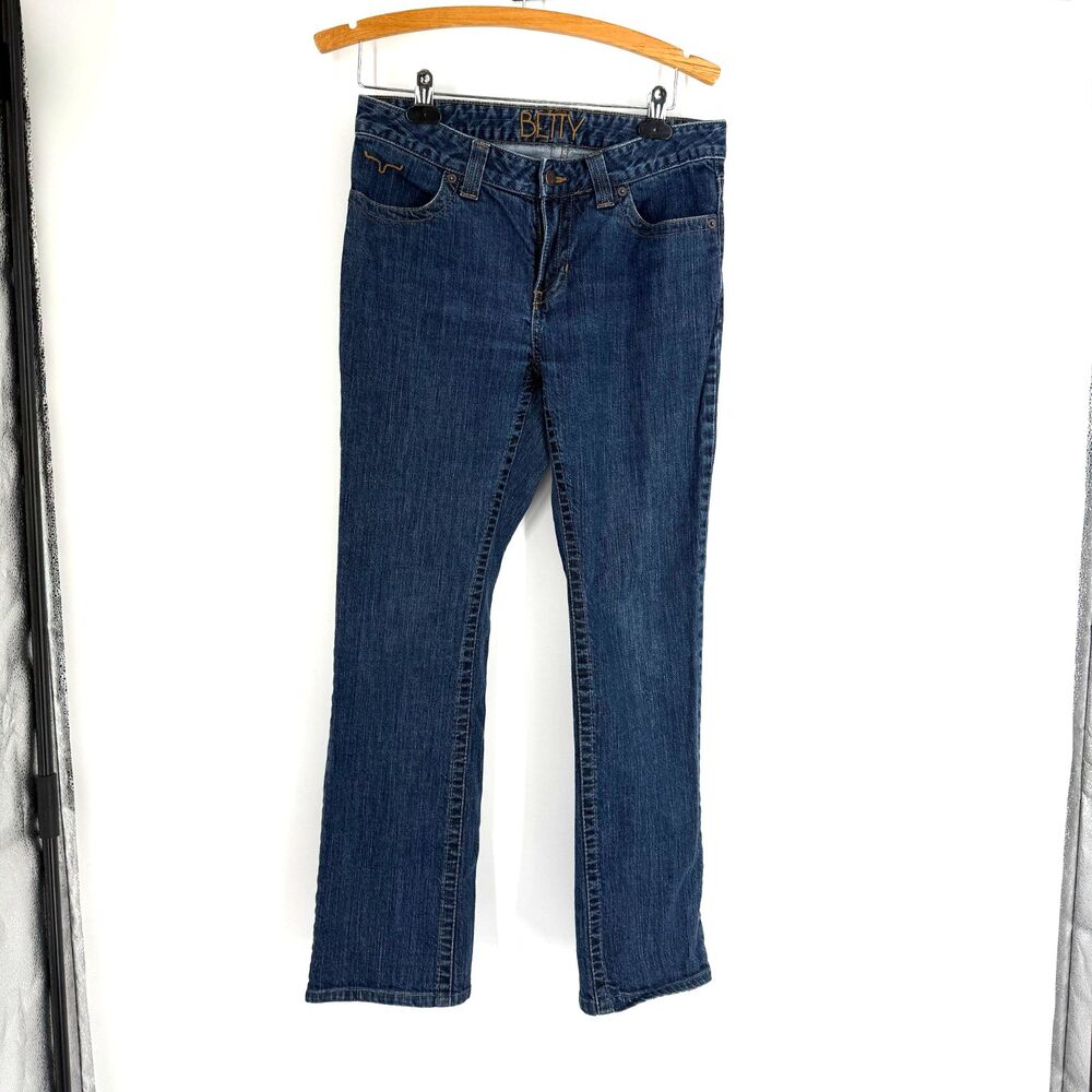 Kimes Ranch Betty Jeans Womens 8/32 Mid Rise Bootcut Western Rodeo Cowgirl USA